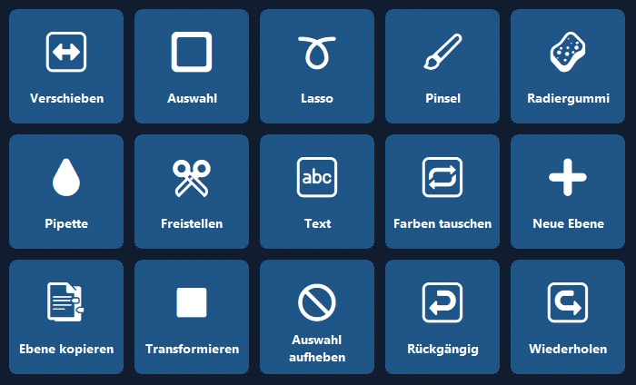 Photoshop-Panel auf dem Handy