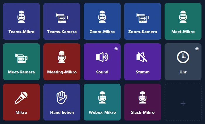 Meeting-Panel auf dem Handy