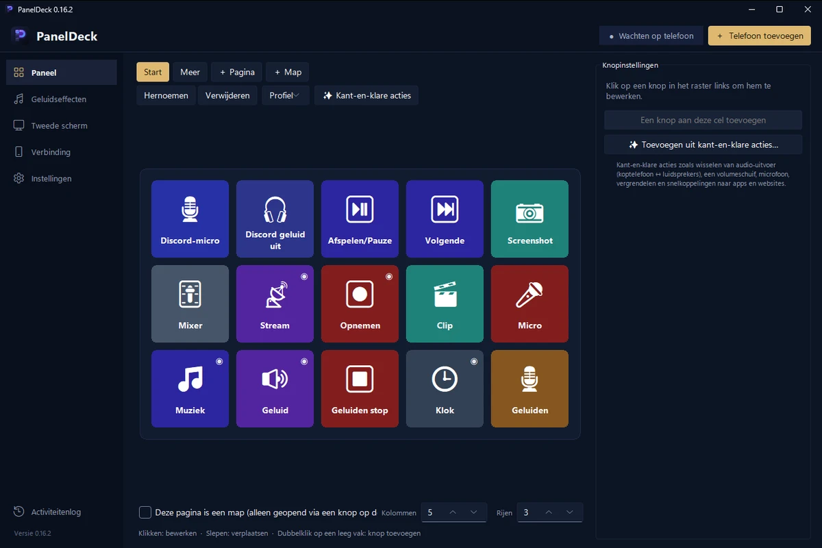 Het PanelDeck-programma voor Windows